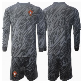 Baby Fußballbekleidung Portugal Torwart Auswärtstrikot EM 2024 Langarm (+ kurze hosen)